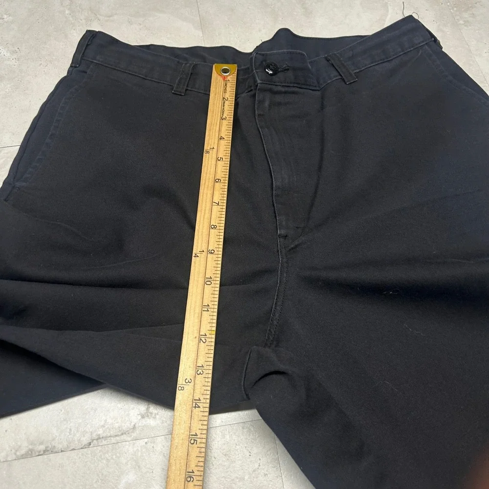 Dickies Loose Fit Double Knee Work Pants Black Mens 34x30 Streetwear Skater